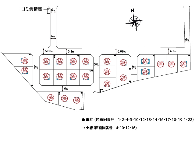 区画図1：コンフォートタウン堀川町