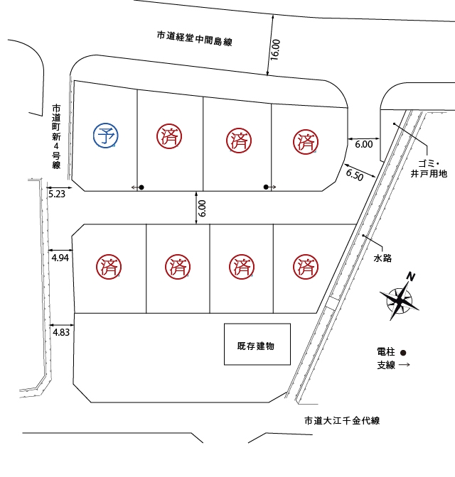 区画図1：コンフォートタウン町新３期