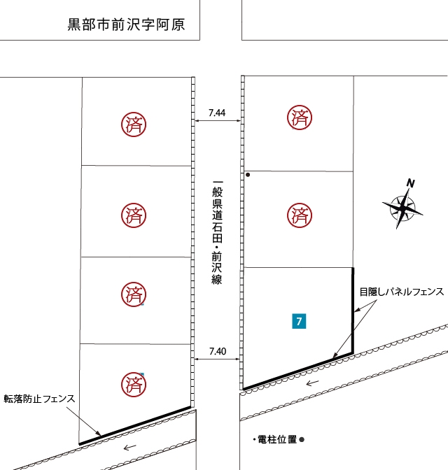 区画図1：コンフォートタウン前沢