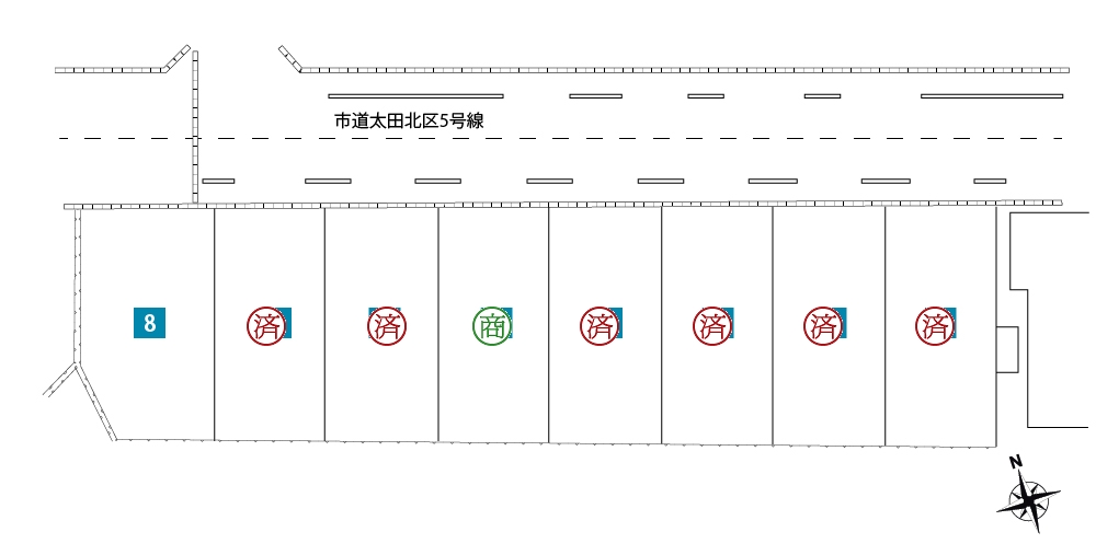 区画図1：コンフォートタウン太田
