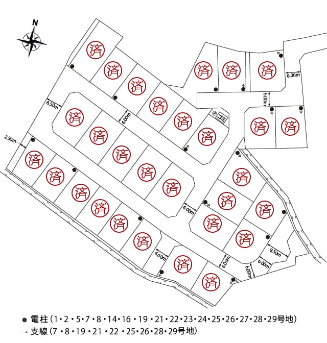 区画図1：コンフォートタウン本郷東１期