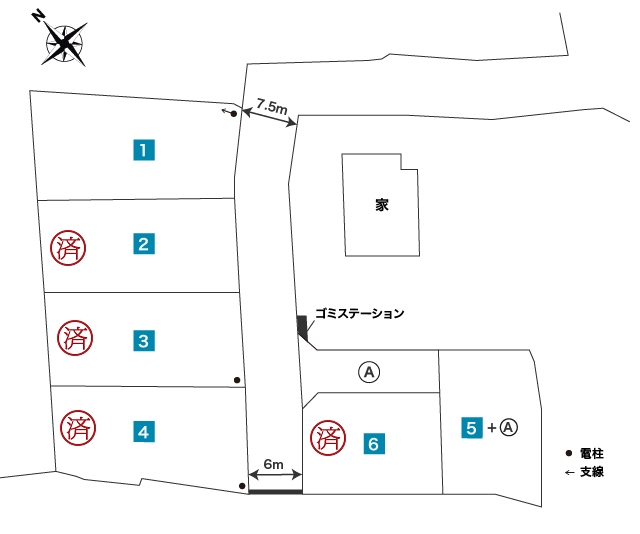 区画図1：コンフォートタウン魚津・本江