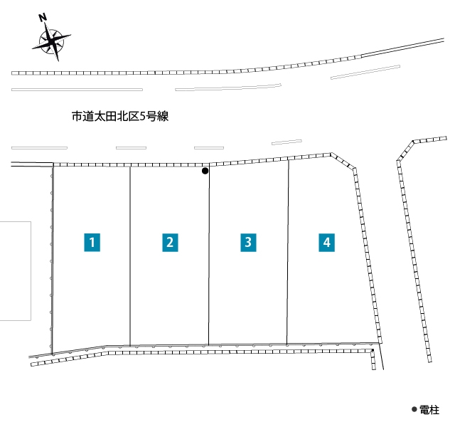 区画図1：コンフォートタウン太田2期